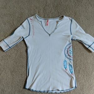 Alp-n-rock 3/4 sleeve Dreamcatcher Shirt- sz 2